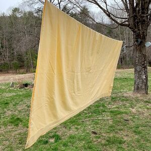 Anichini Vermont King Bed Lt Yellow Matelasse Cover Imported Cotton Reversible
